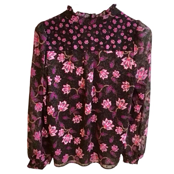 Maison d’ Amelie Paris Floral Printed Blouse (NWT) (Size: Small) - Picture 4 of 6